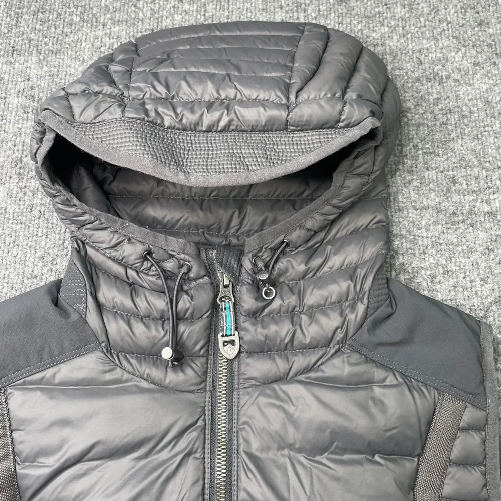 KUHL Spyfire Hooded Vest Women's Medium Gray Down Puffer
